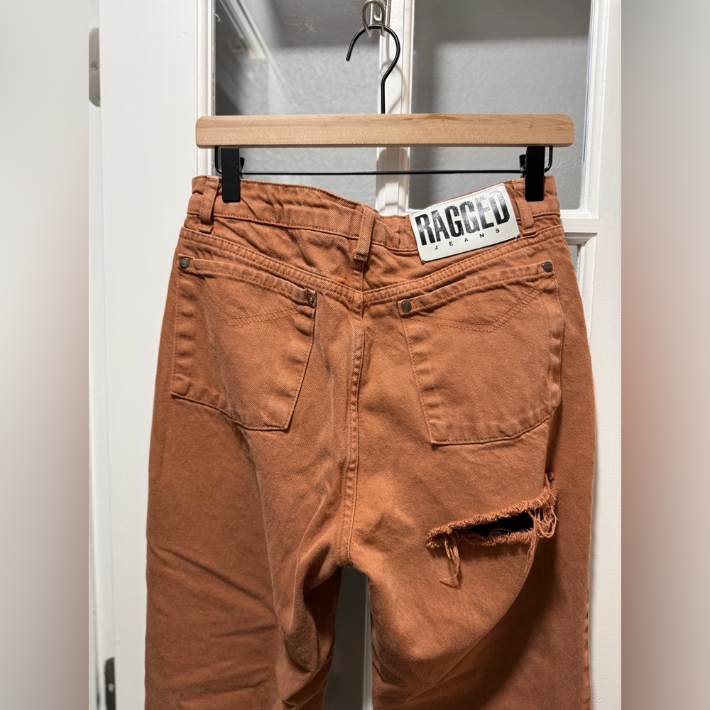 The Ragged Priest Brown High-Waisted Straight Leg Jeans - Picture 9 of 9